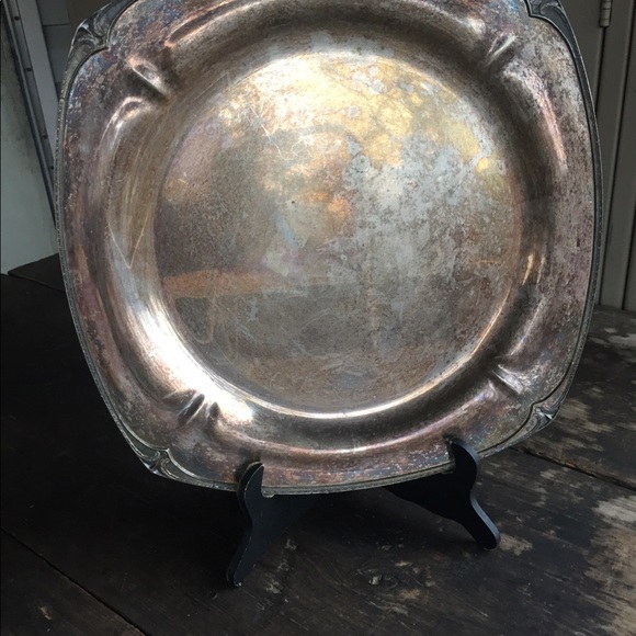 Large Charger Tray Table Decor Deco Style EPNS - Picture 3 of 13